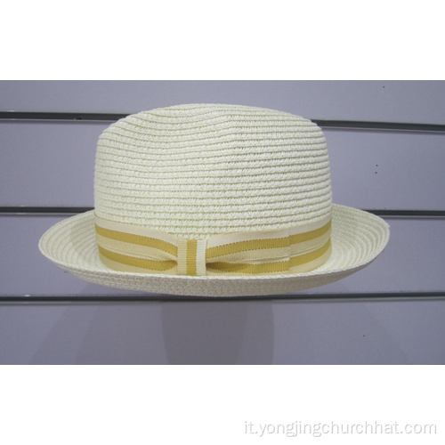 Cappelli da sole Fedora in carta intrecciata fine